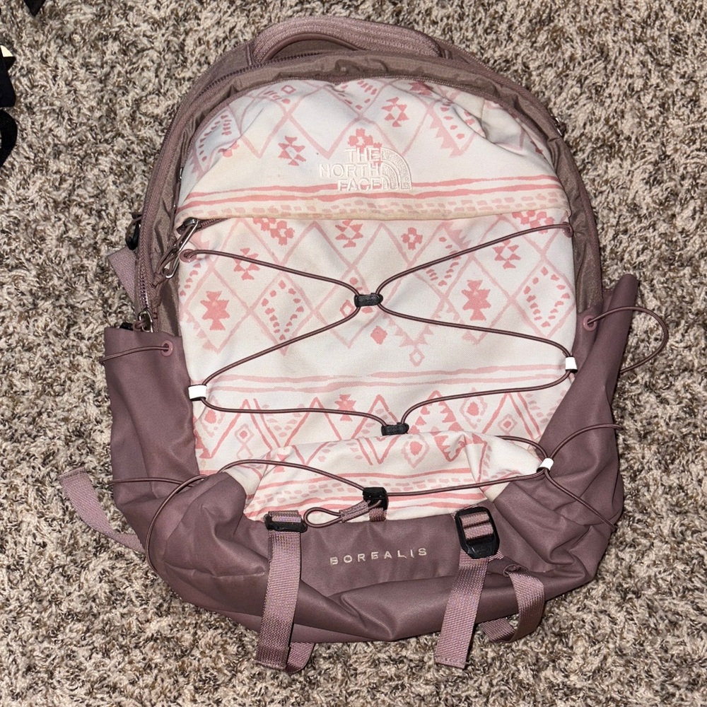 The North Face Women's Borealis Backpack - Pink and White